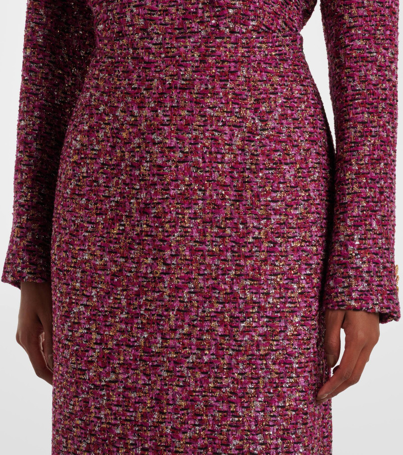 Sequined tweed midi skirt 4