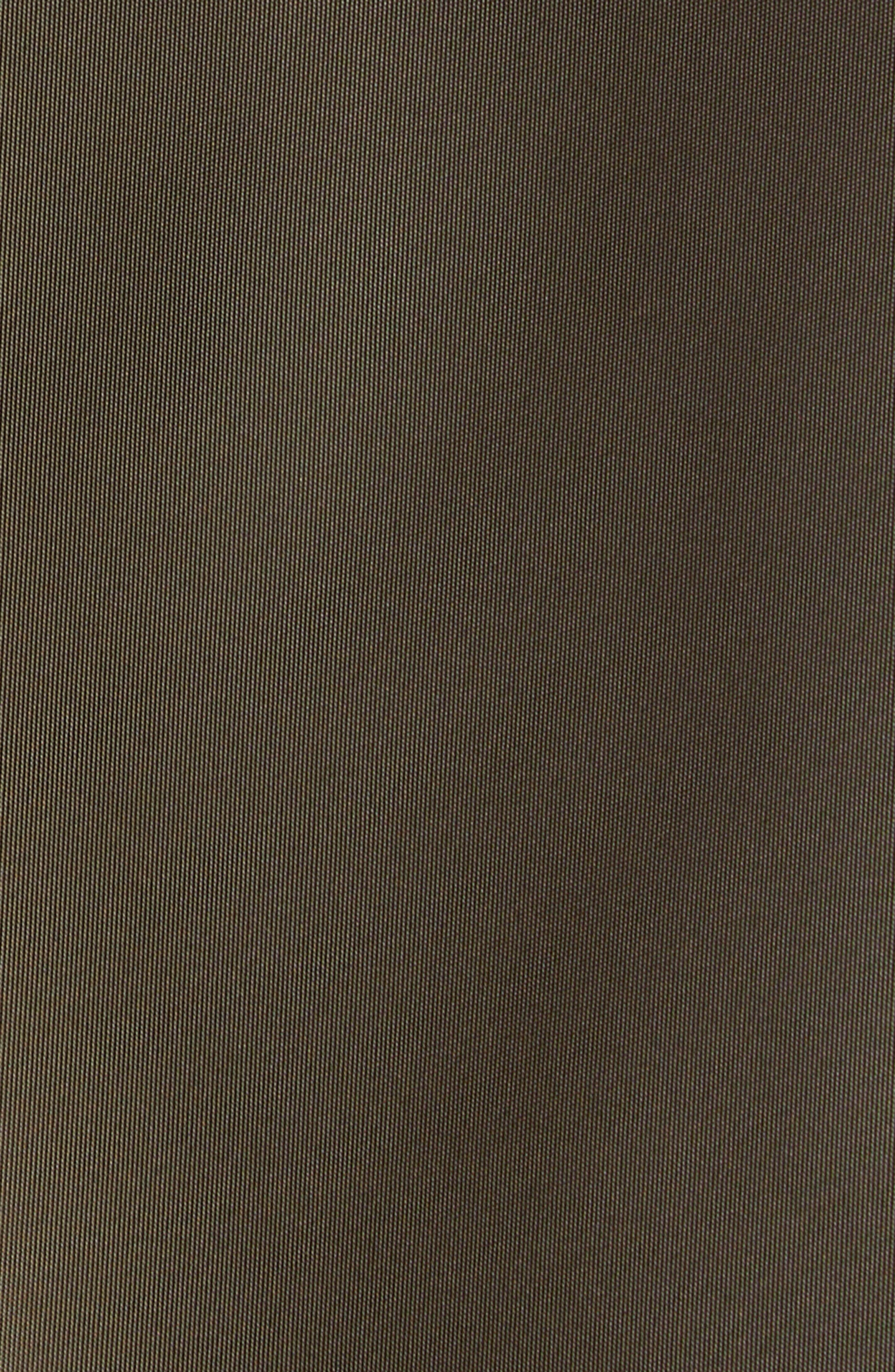 Sacai Mixed Media Nylon Twill & Cotton Jersey Pocket T-Shirt in Navy/Dark Khaki at Nordstrom - 7