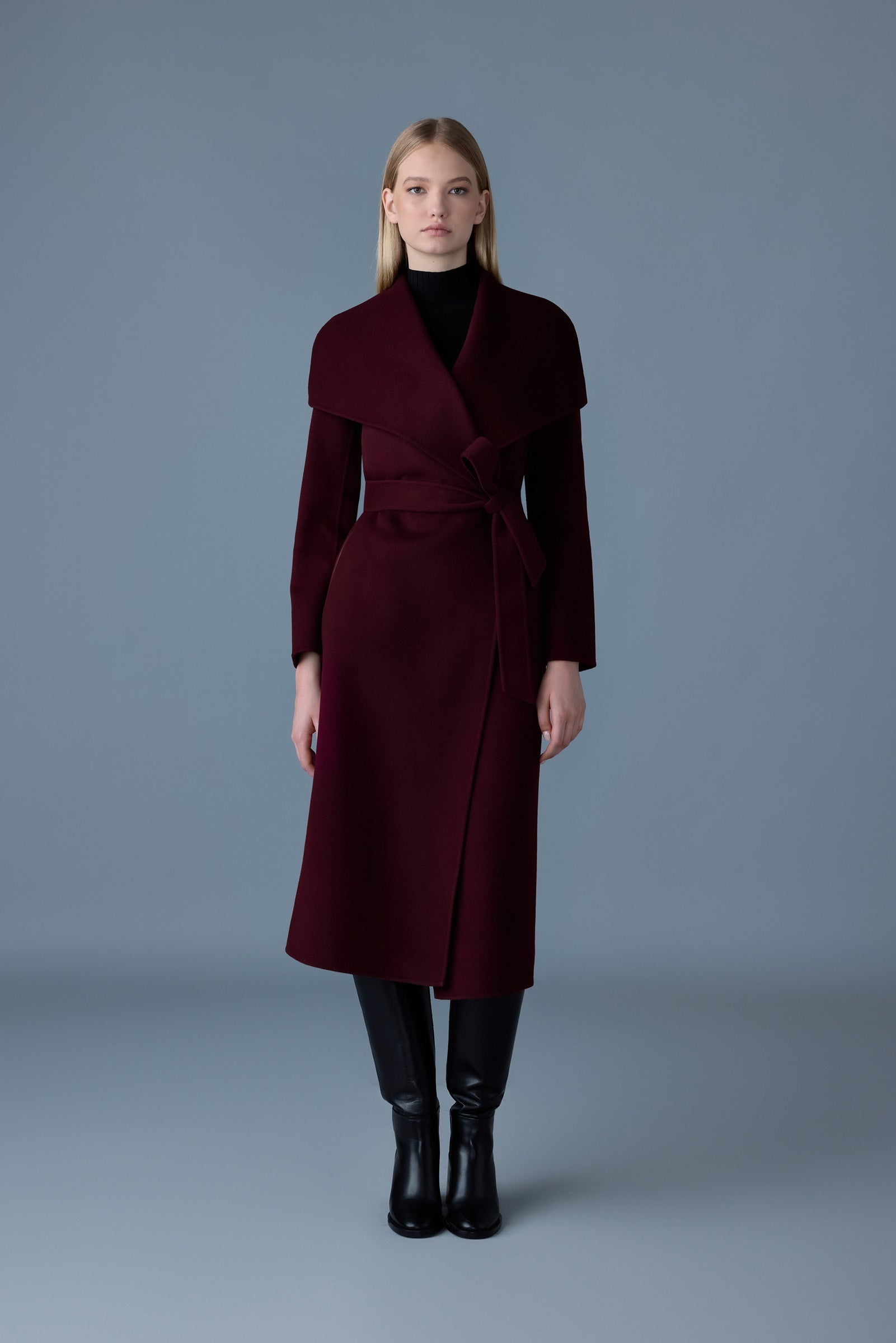 MAI-CN Double-face wool wrap coat - 2