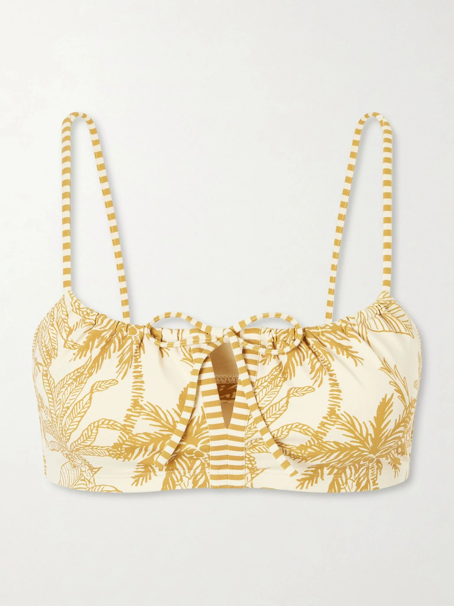 Reve printed bikini top Yellow - 1