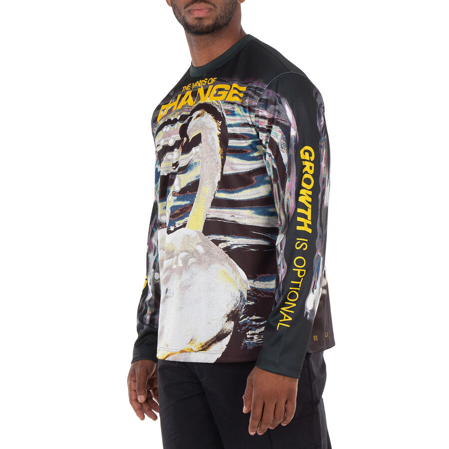 Burberry Swan-Print Long-Sleeved T-Shirt - 5