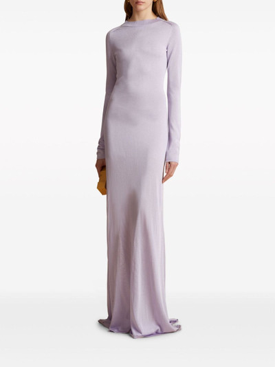 KHAITE The Valera long-sleeve maxi dress outlook
