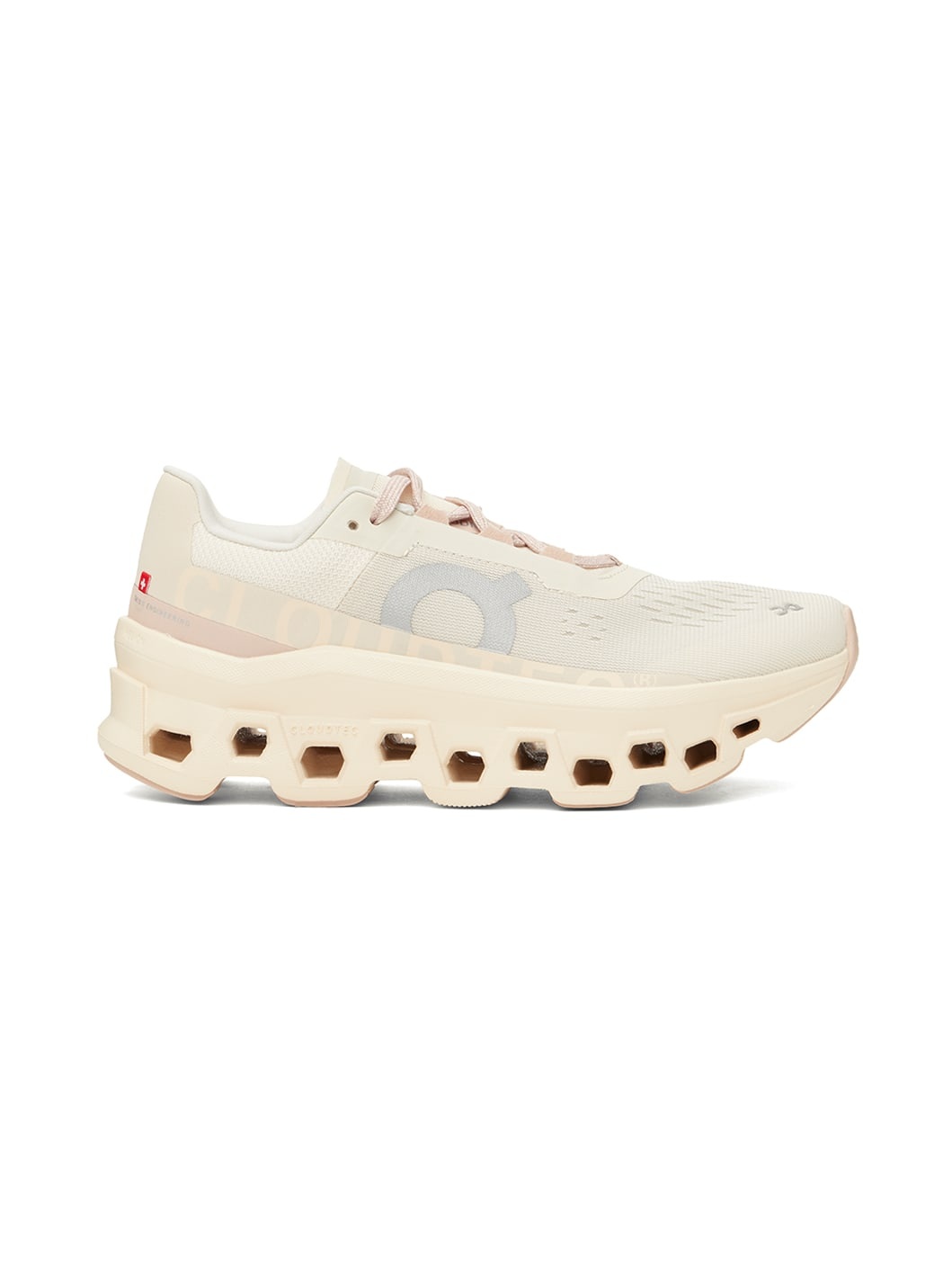 Gray & Pink Cloudmonster Sneakers - 1