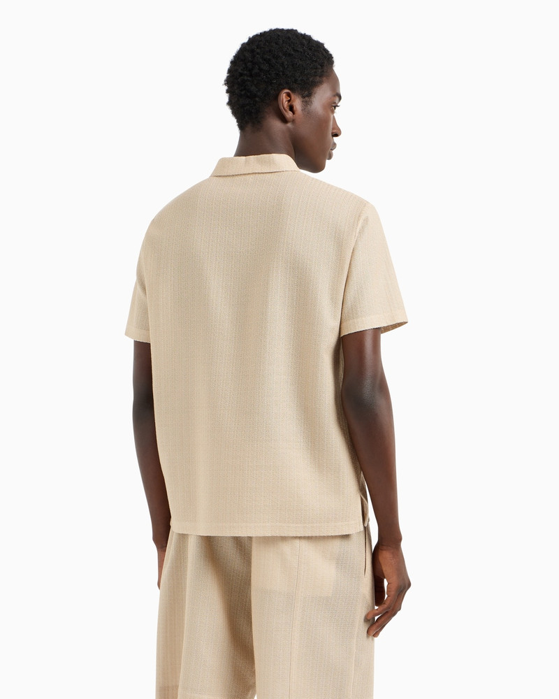 POLO SHIRT IN A MICRO-PERFORATED KNIT WITH ZIP 3