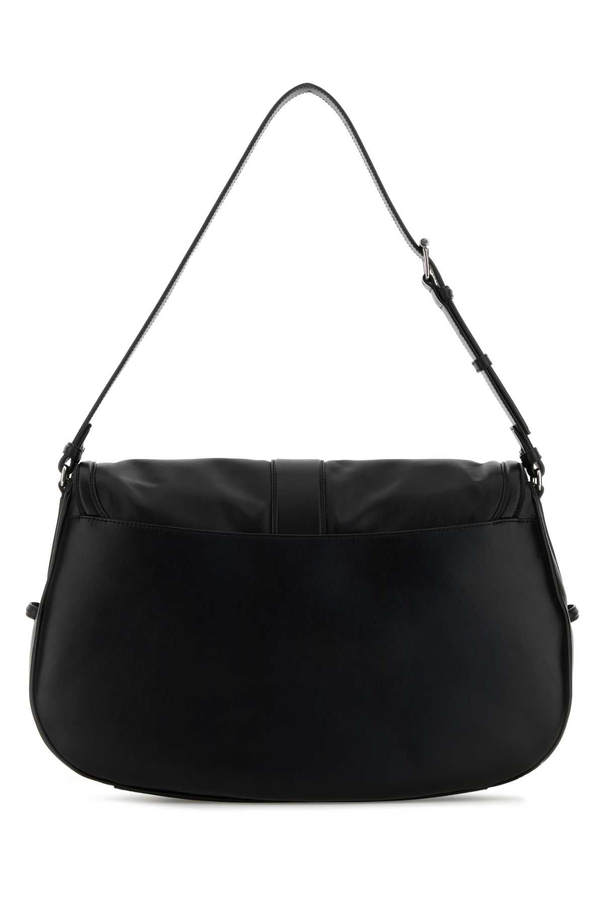 Alexander Mcqueen Men Black Leather Maxi Satchel Shoulder Bag - 3