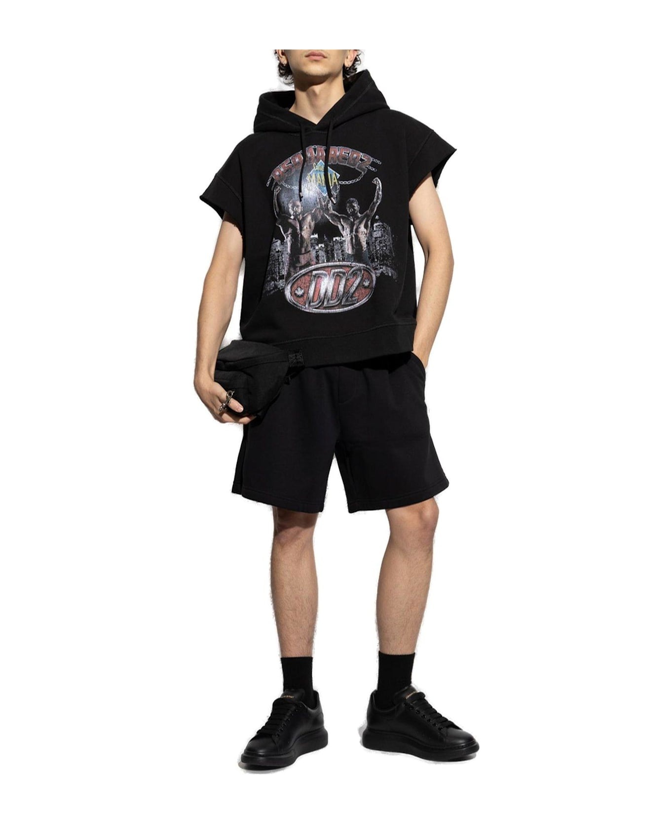 Logo-rubberised Elasticated Waistband Shorts - 4