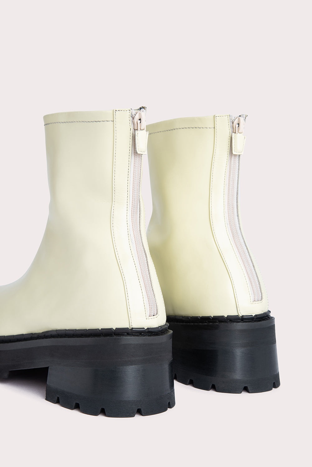 Alister Ivory Soft Semi Patent Leather - 5