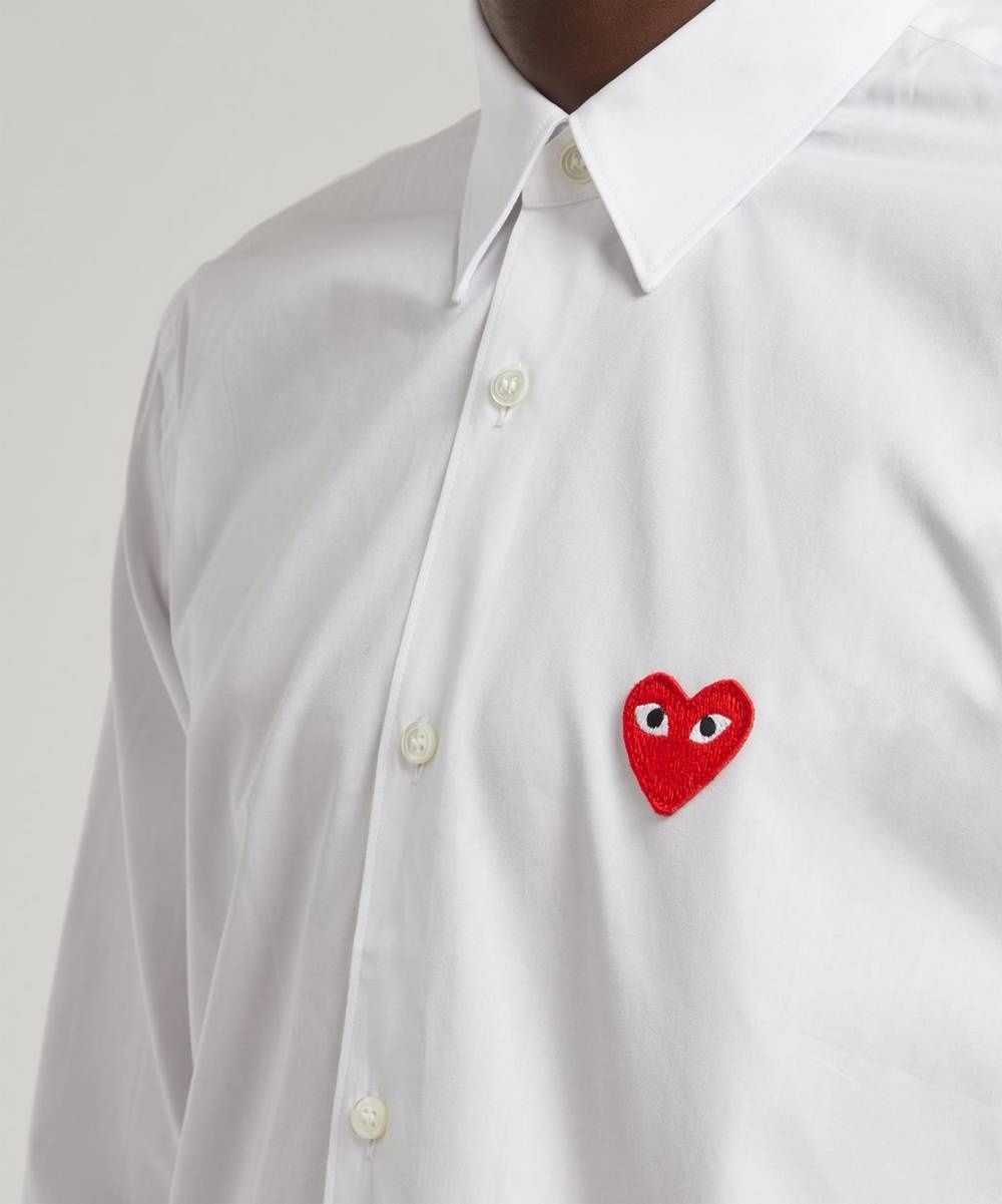 Heart Logo Patch Shirt - 5