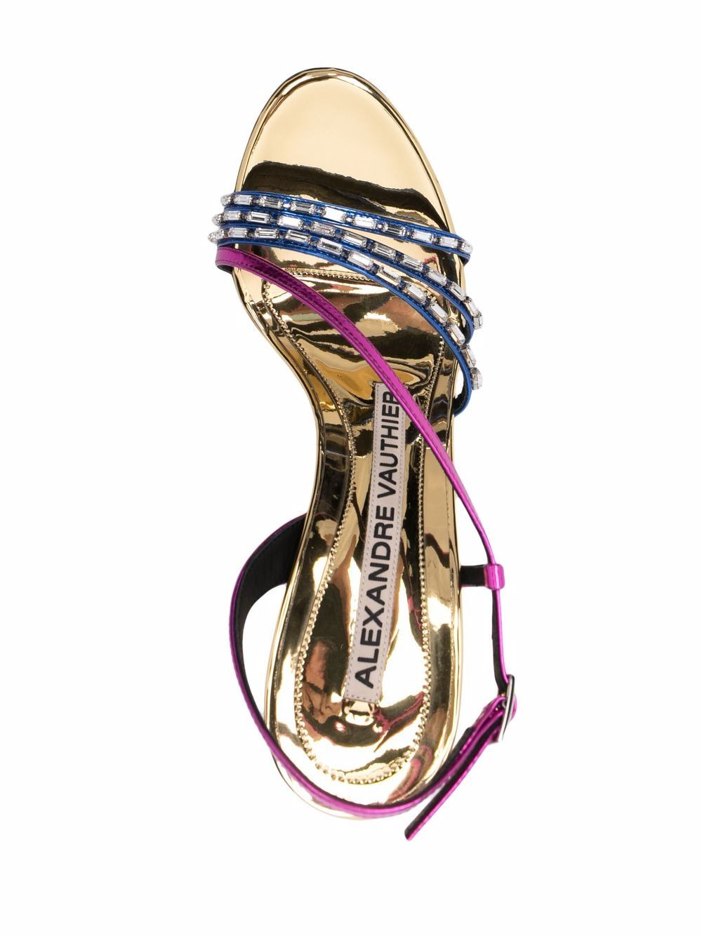 110mm rhinestone-embellished sandals - 4