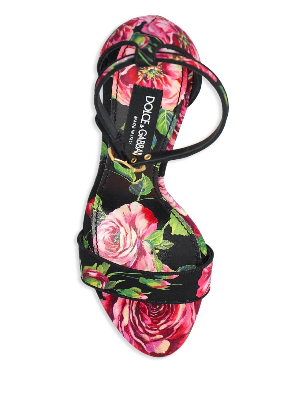 115mm floral-print sandals - 4