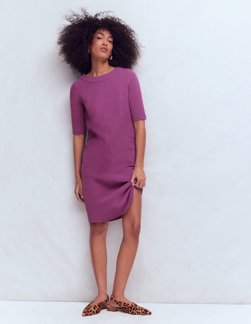 Nessa Ottoman Shift Dress-Damson 5