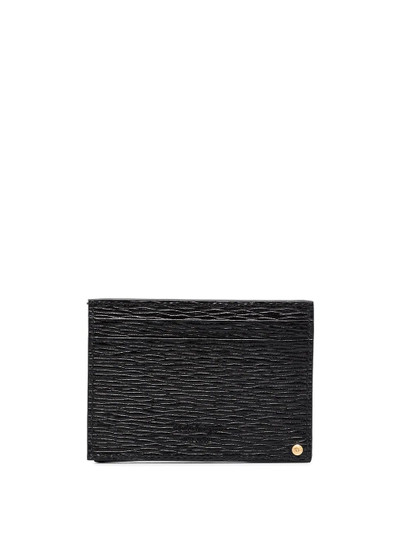 Salvatore Ferragamo Gancini plaque textured cardholder outlook