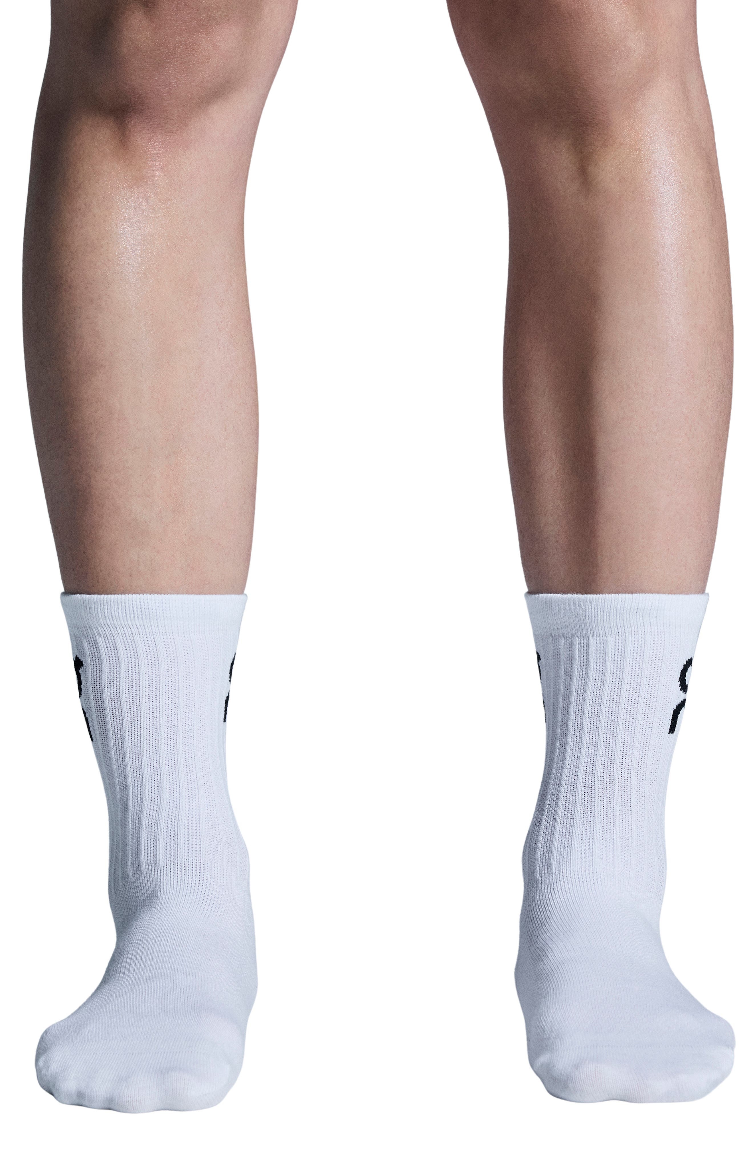 On 2-Pack Logo Crew Socks in White at Nordstrom - 3