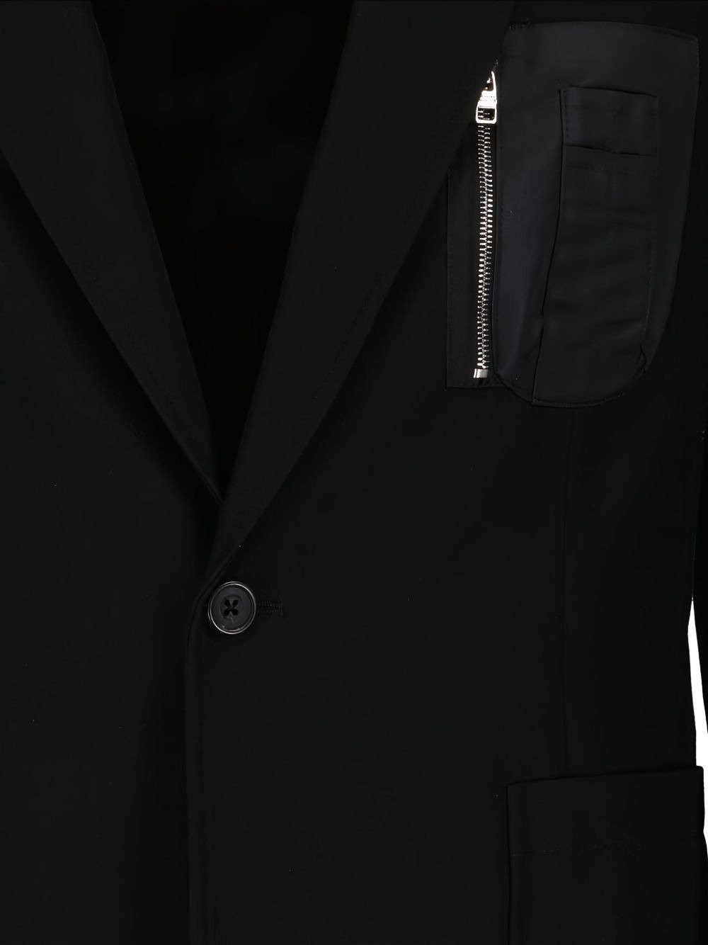 chest zip-pocket detail blazer - 3