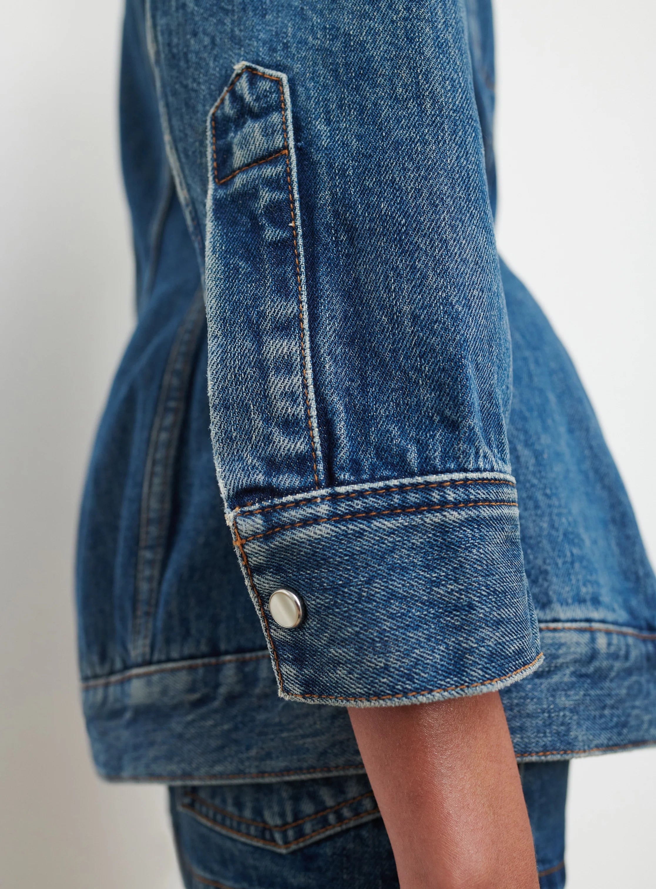 Denim Contour Jacket Indigo - 4