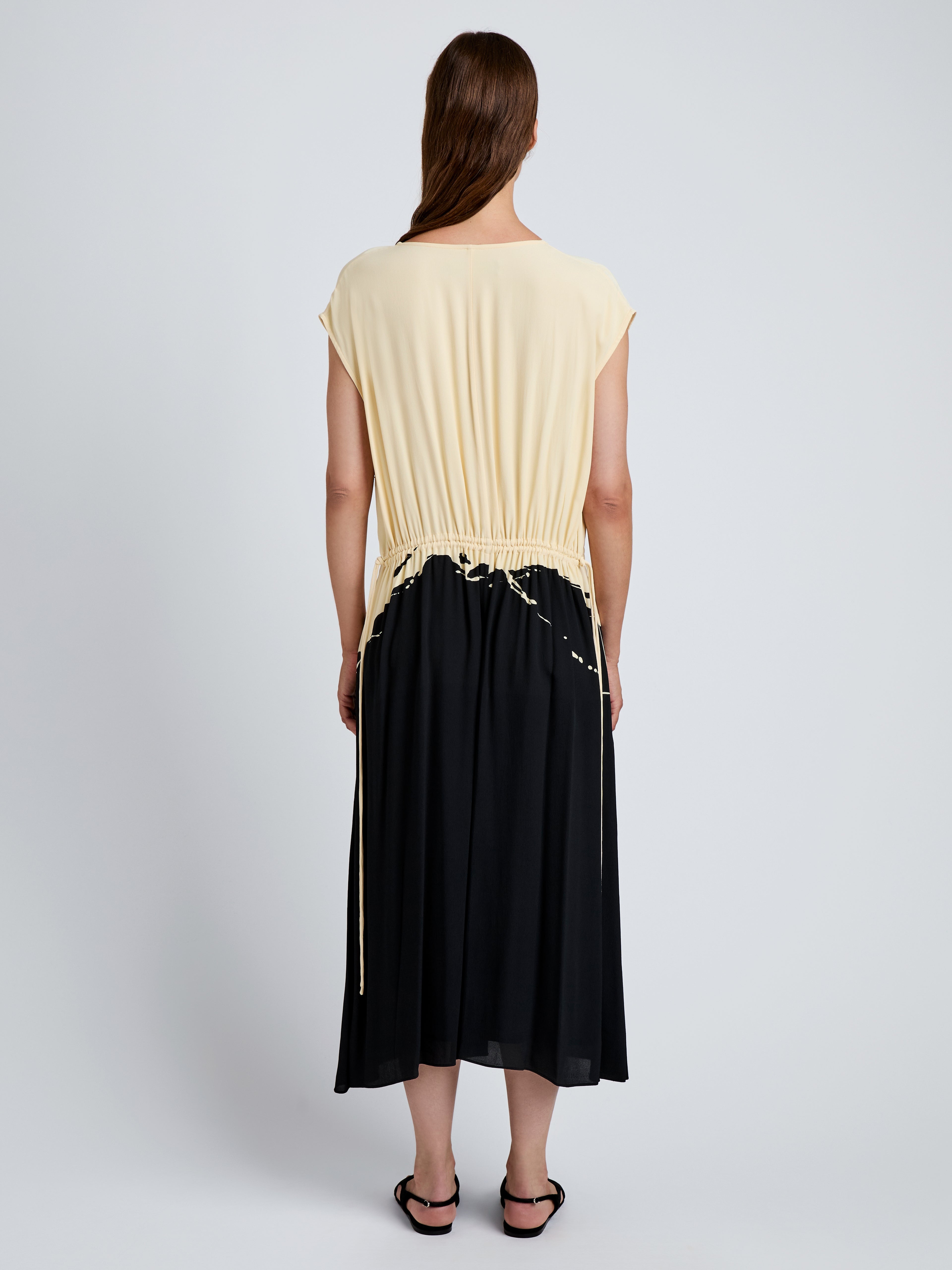 Ezra Dress in Printed Viscose - 4