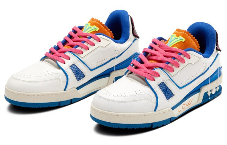 LOUIS VUITTON Trainers 'White Pink Blue for Saint-Tropez' 1A9DCE - 3