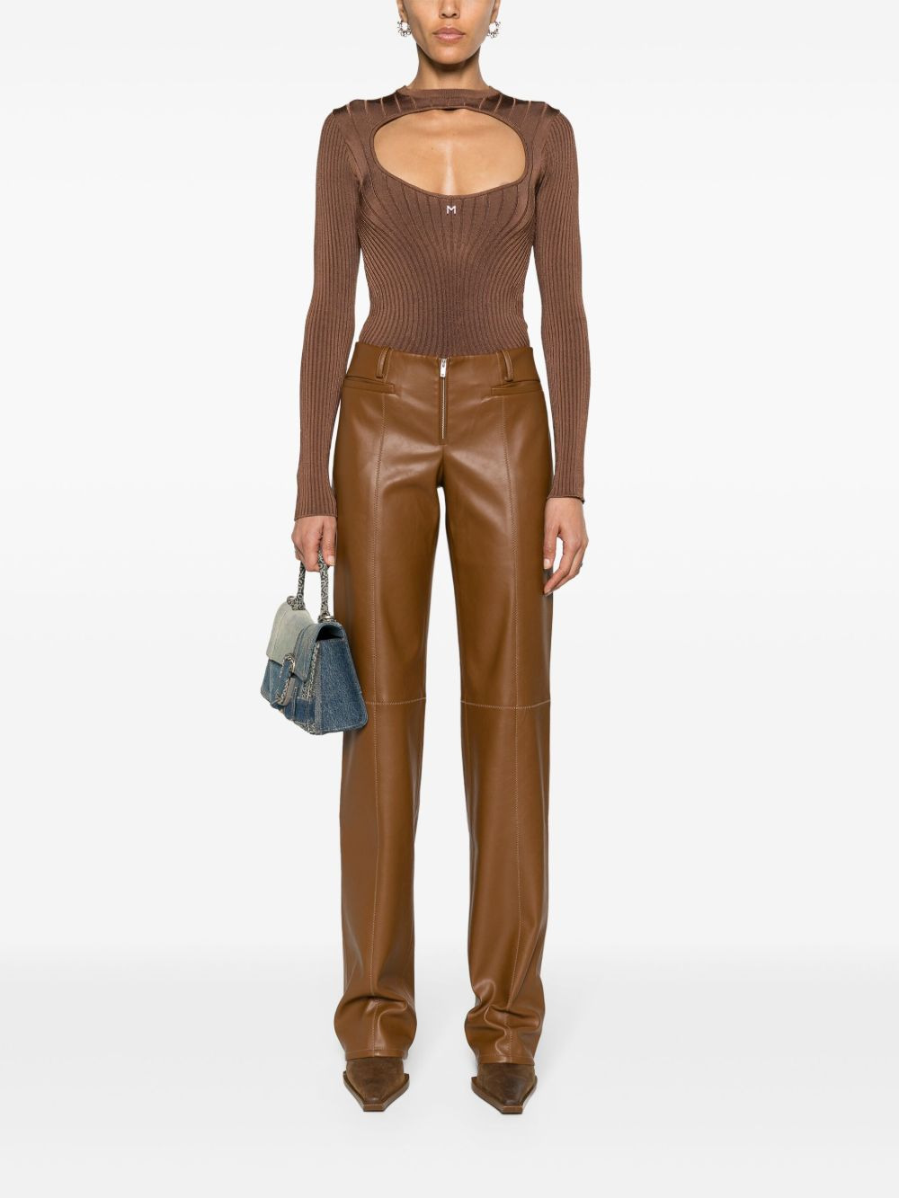 Cida faux-leather trousers - 2