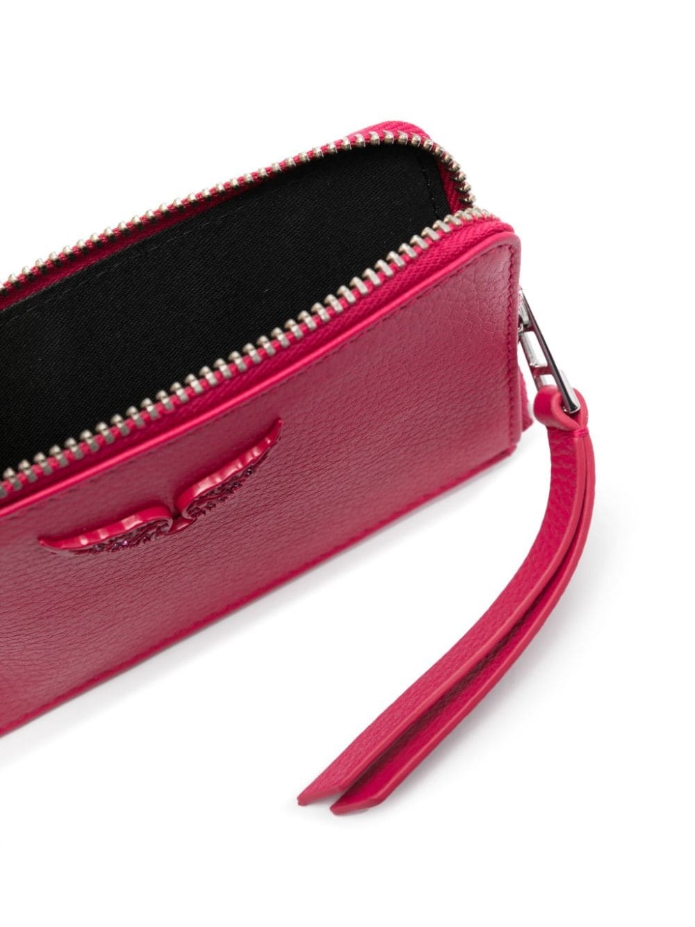 logo-plaque leather wallet - 3
