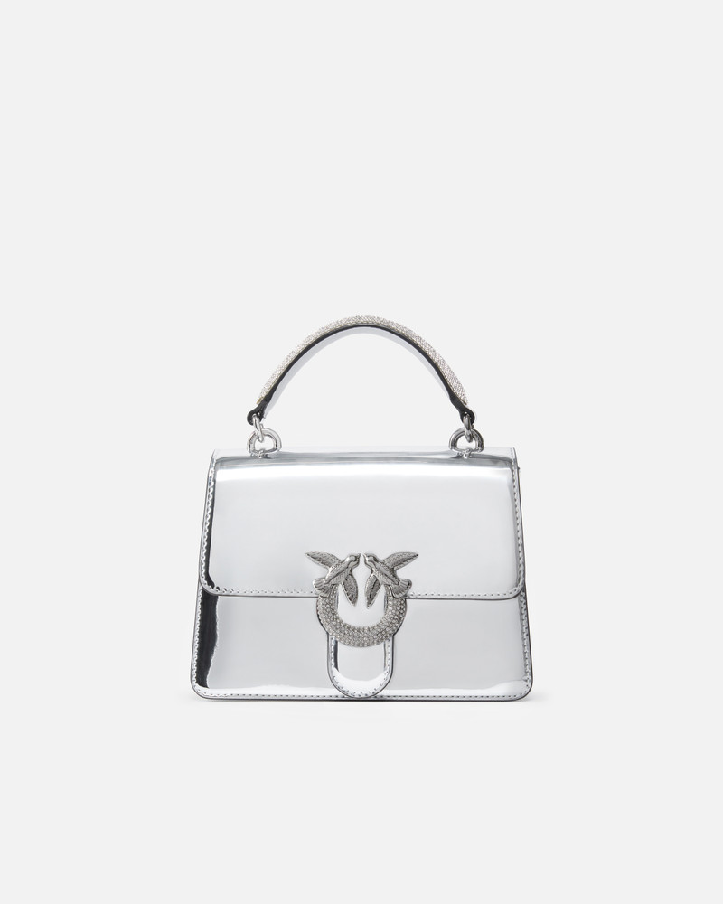 MINI LOVE BAG HANDBAG WITH GOLDEN MIRROR EFFECT 1