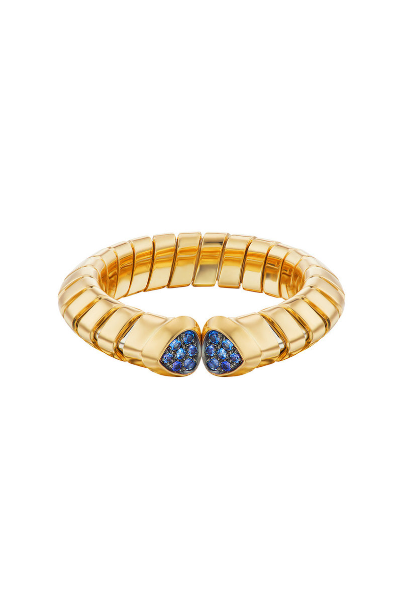 Marina B Blue Sapphire Trisolina Ring outlook