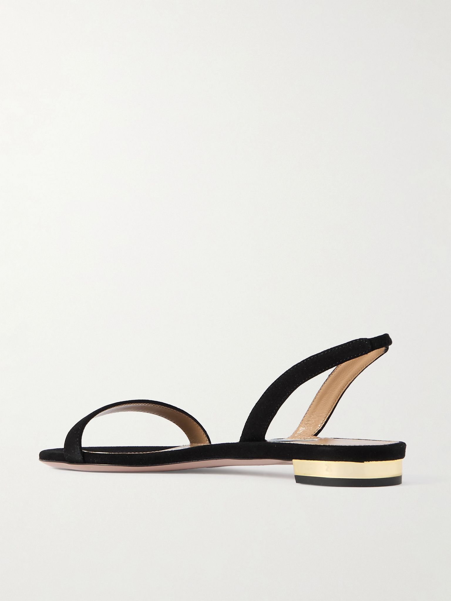 So Nude suede slingback sandals Black - 3