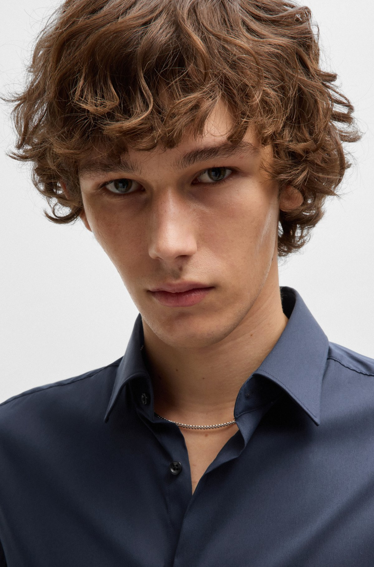 SLIM-FIT SHIRT IN POPLIN - 3