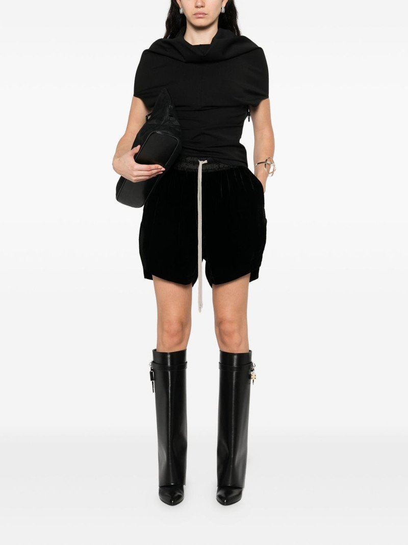 Rick Owens drawstring straight-hem shorts outlook