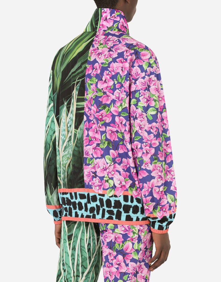 Nylon jacket with jungle mix print - 6