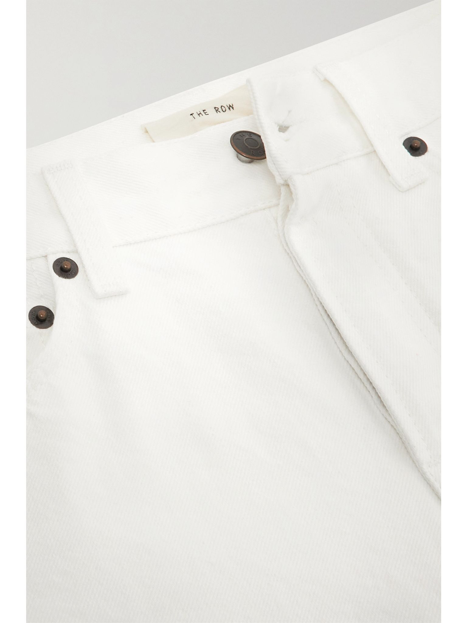 Lesley cropped straight-leg jeans White - 5