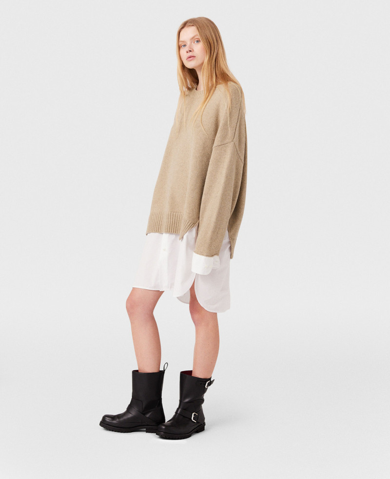 Stella McCartney Shirting Details Long Sleeve Sweater outlook