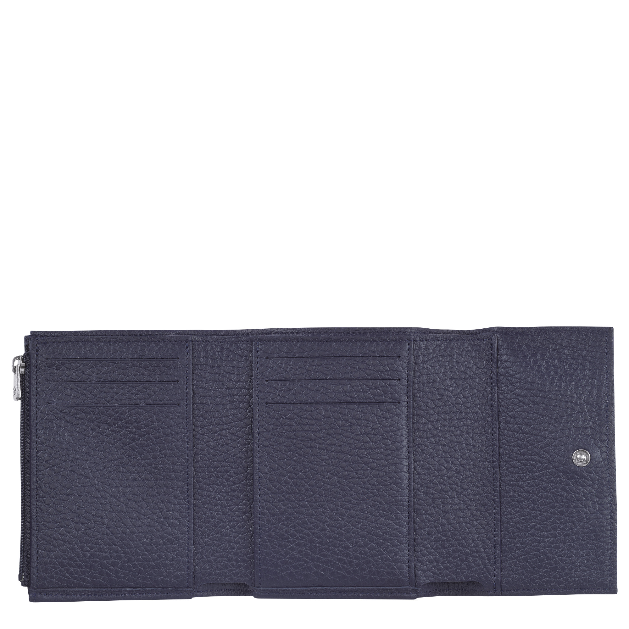 Roseau Essential Compact wallet Navy - Leather - 2