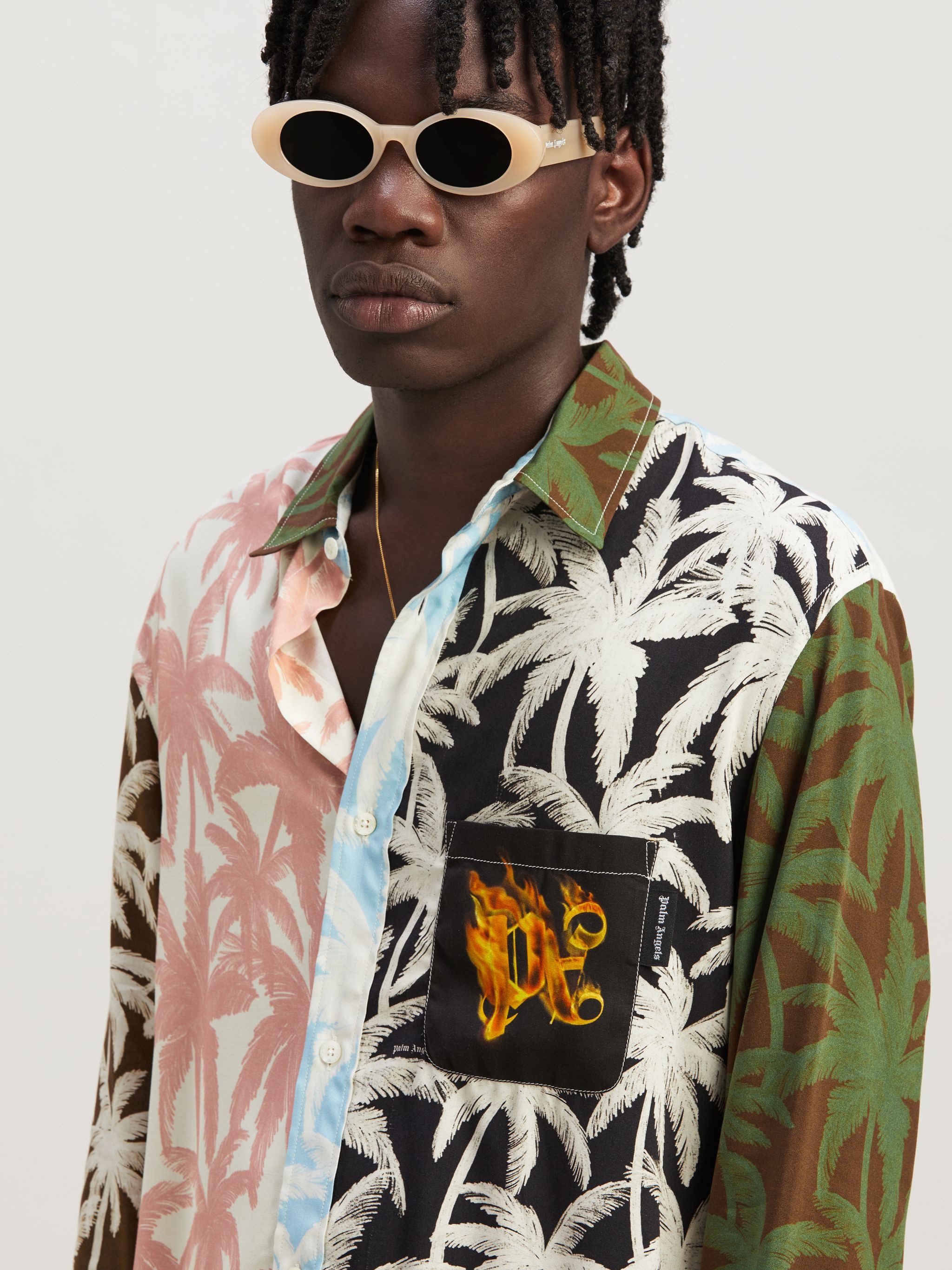 Patchwork Palms Shirt - 6