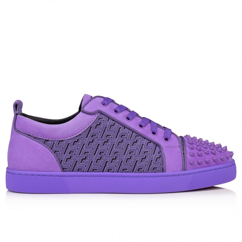 Christian Louboutin Louis Junior Spikes Purple outlook
