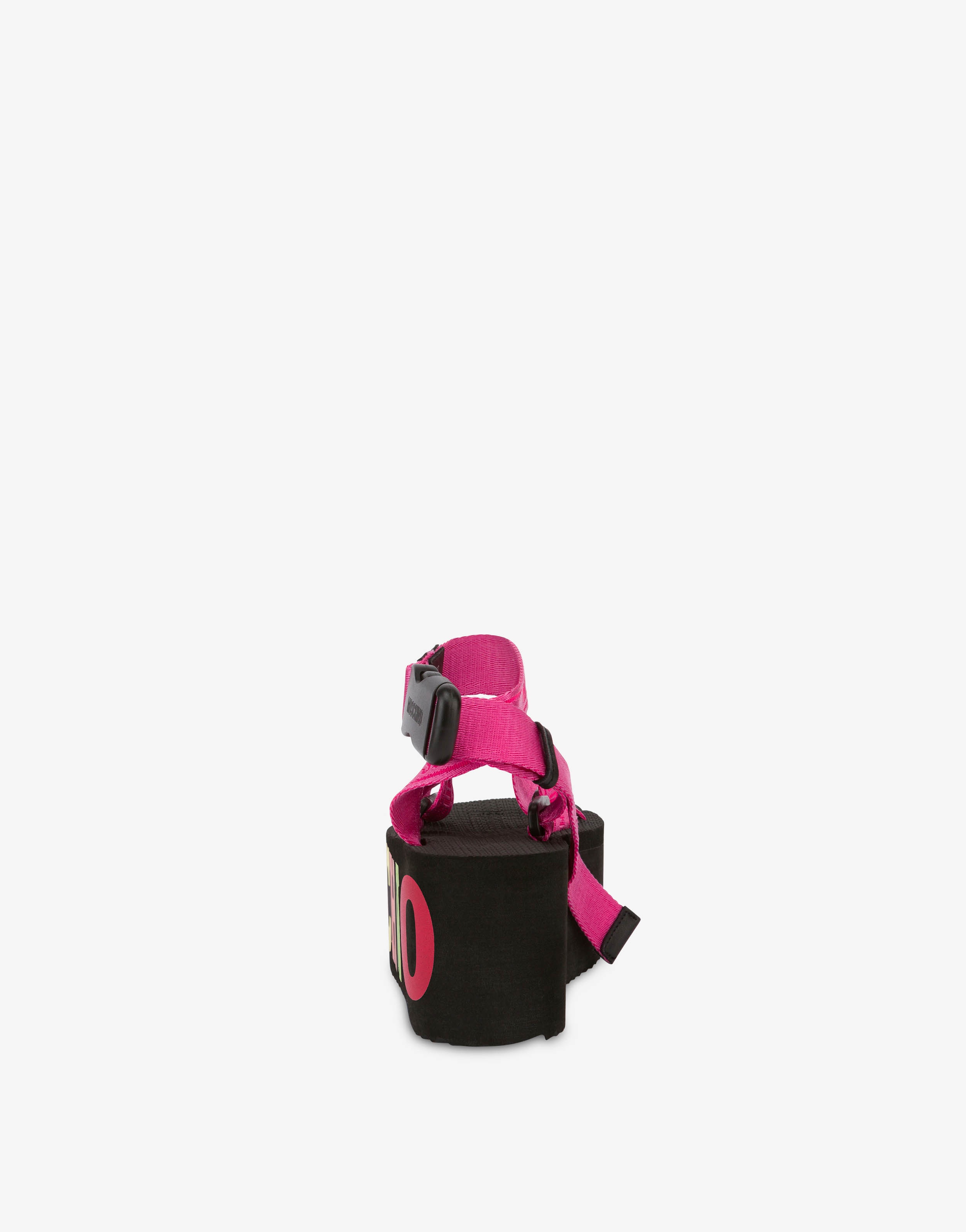LOGO TAPE WEDGE SANDALS - 3