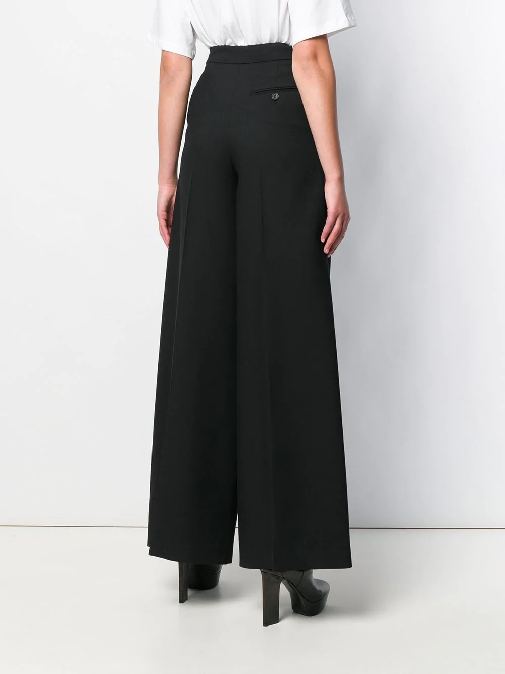 high-waist cropped trousers - 4