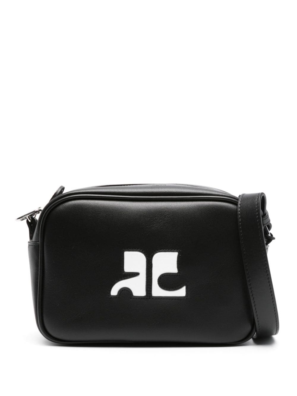 ハンドバッグ Courreges Black Leather Reedition Handbag Reedition Collection Women - Bags - courrèges