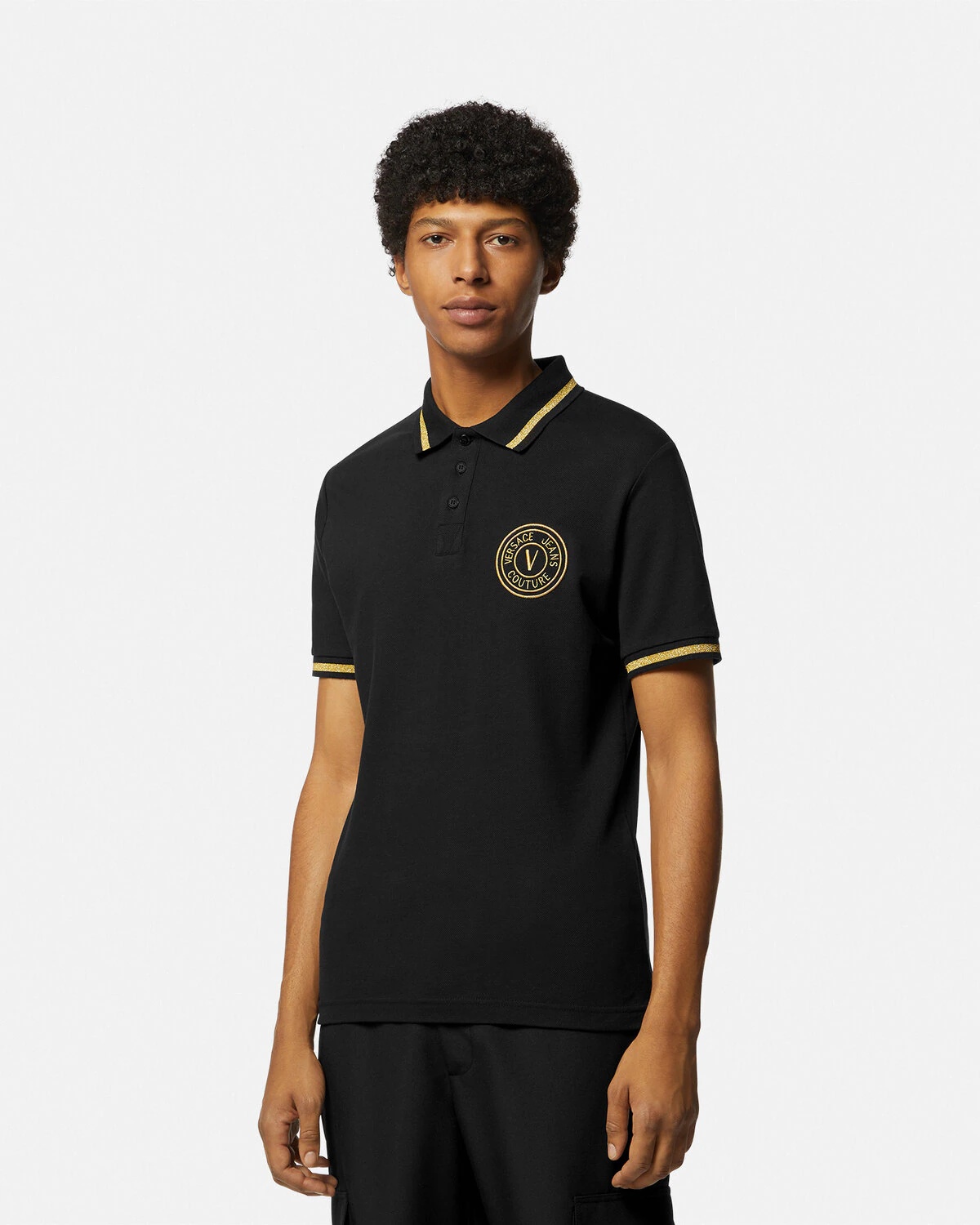V-Emblem Polo Shirt - 4
