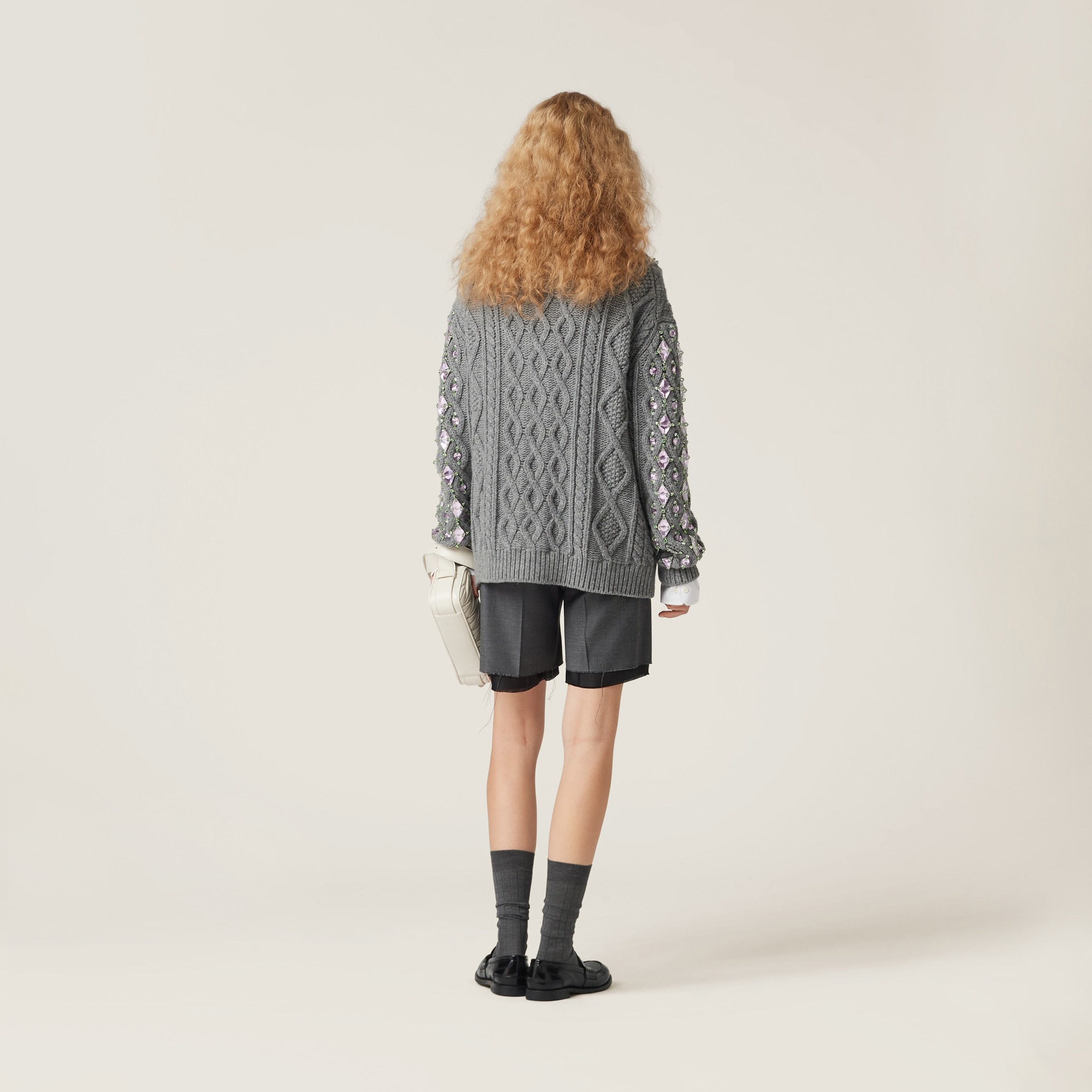 Wool knit cardigan - 3