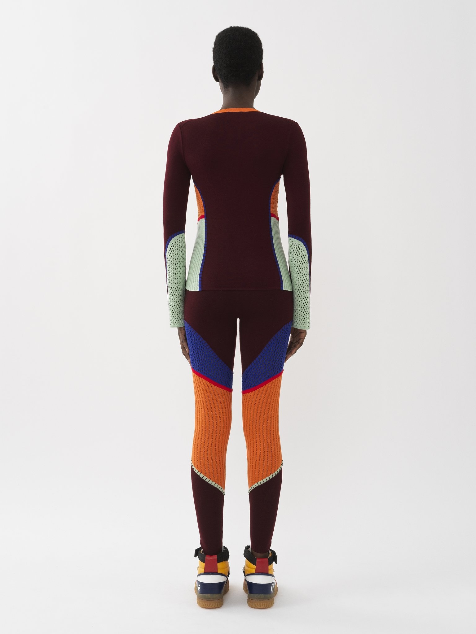 MESH-DETAIL LEGGINGS - 3
