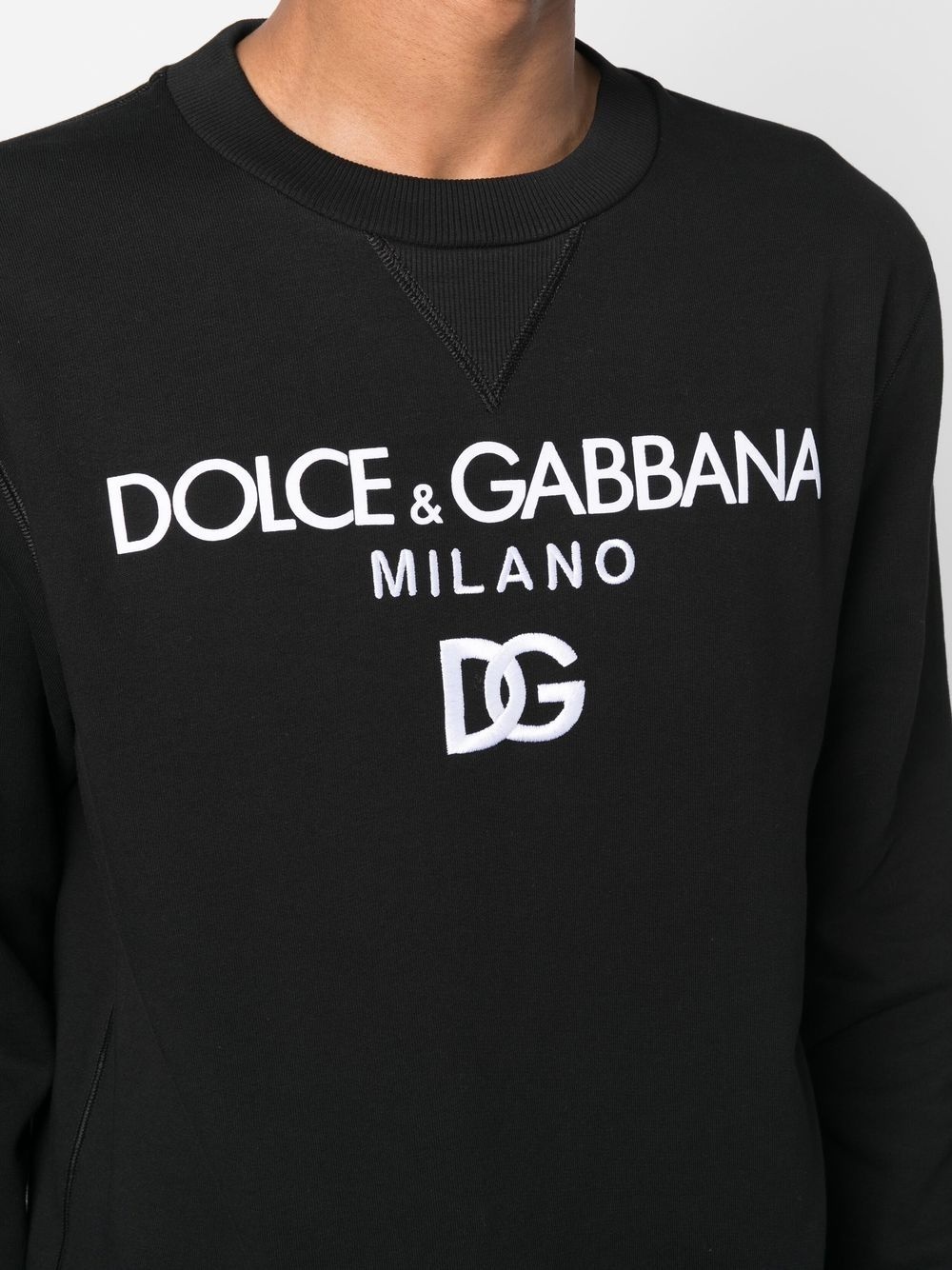 logo-embroidered cotton sweatshirt - 5