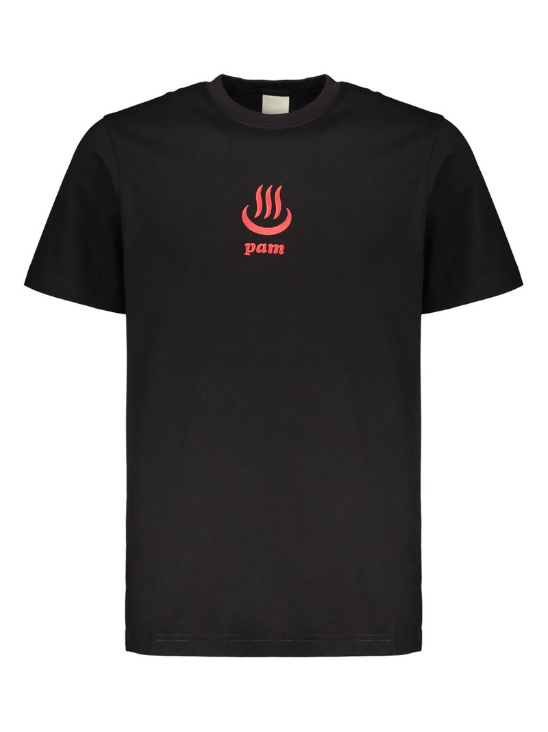 crew-neck logo-embroidered T-shirt 1