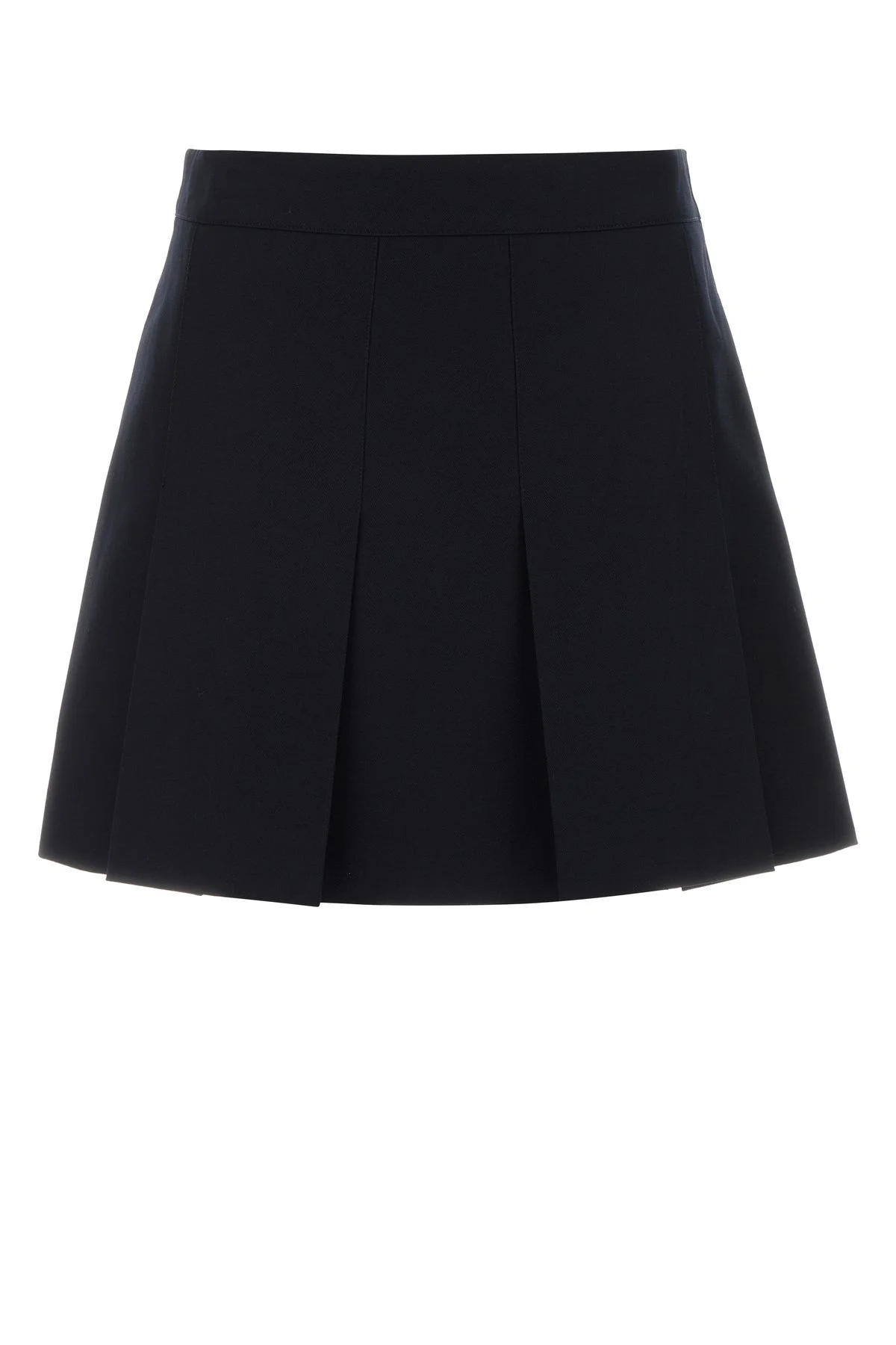 Navy blue twill Jupe mini skirt - 1