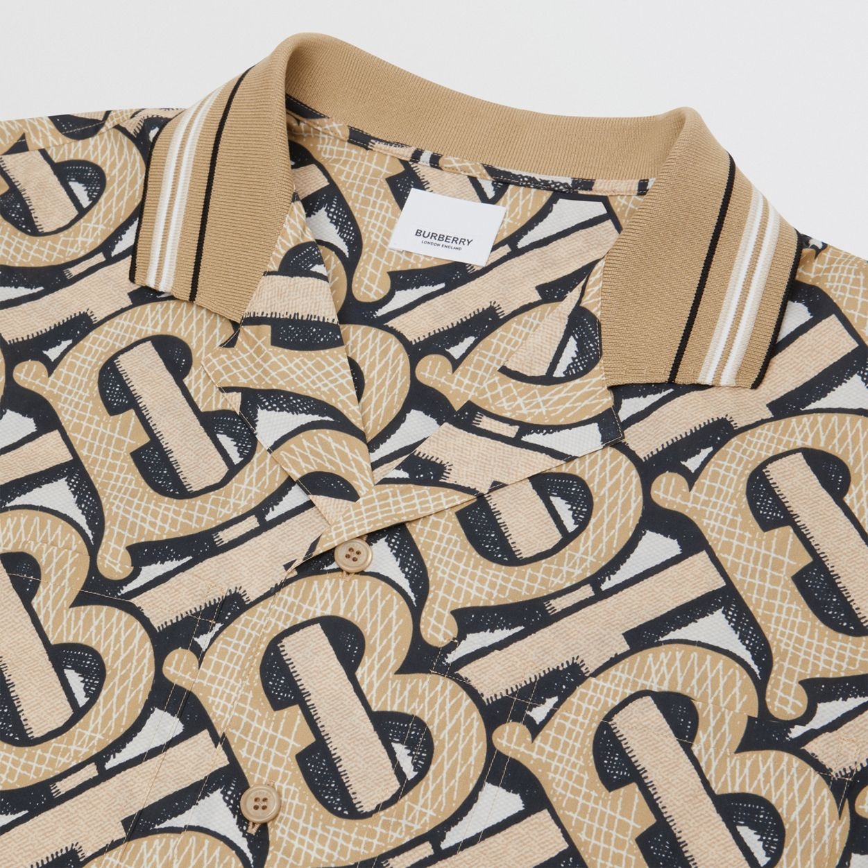 Short-sleeve Monogram Print Cotton Shirt – Unisex - 8