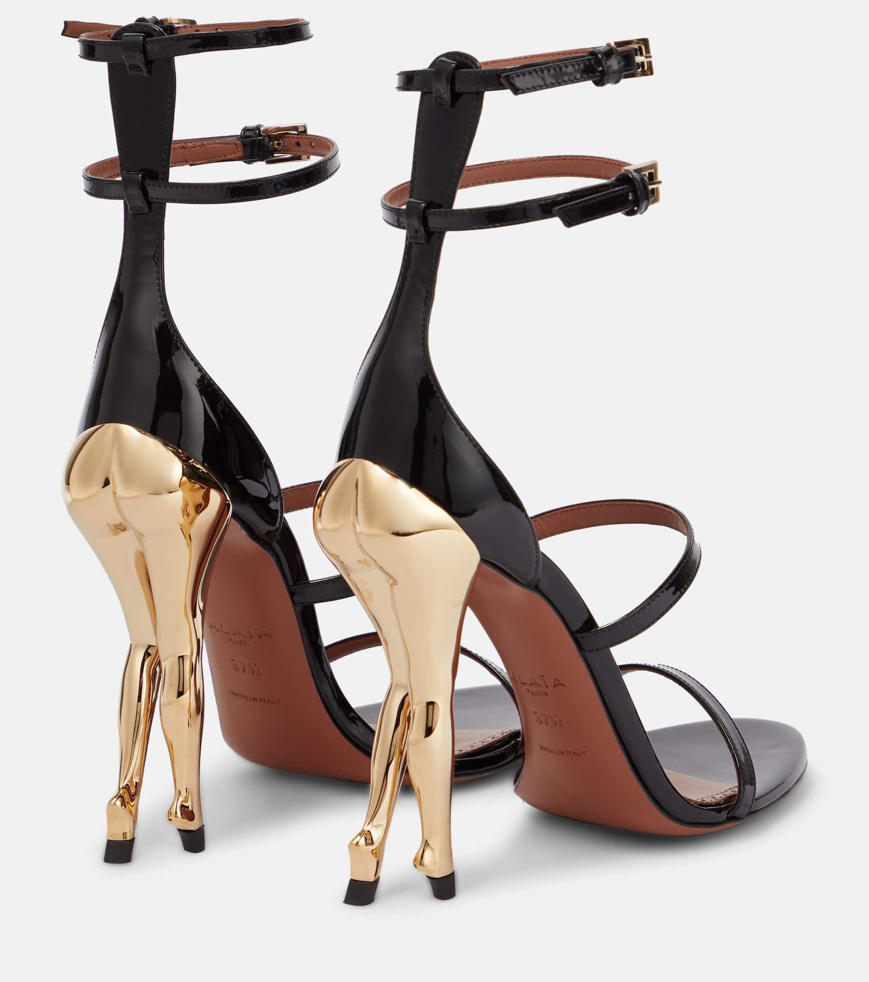 Cabaret patent leather sandals - 3