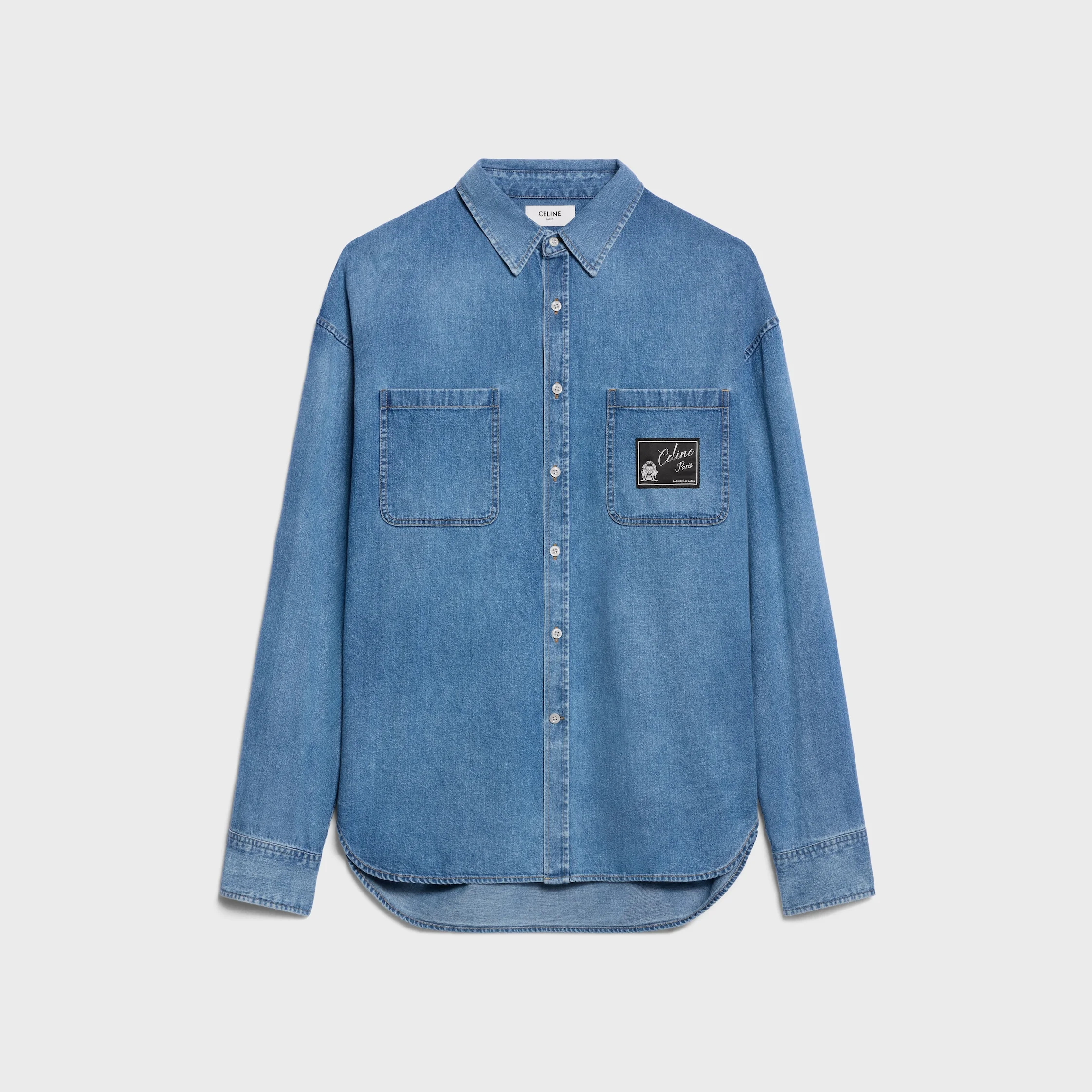 shirt IN COTTON DENIM - 1