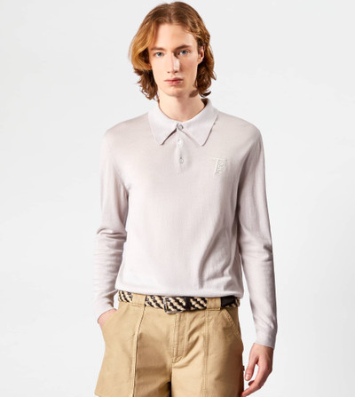 Tod's CASHMERE BLEND POLO SHIRT - GREY outlook