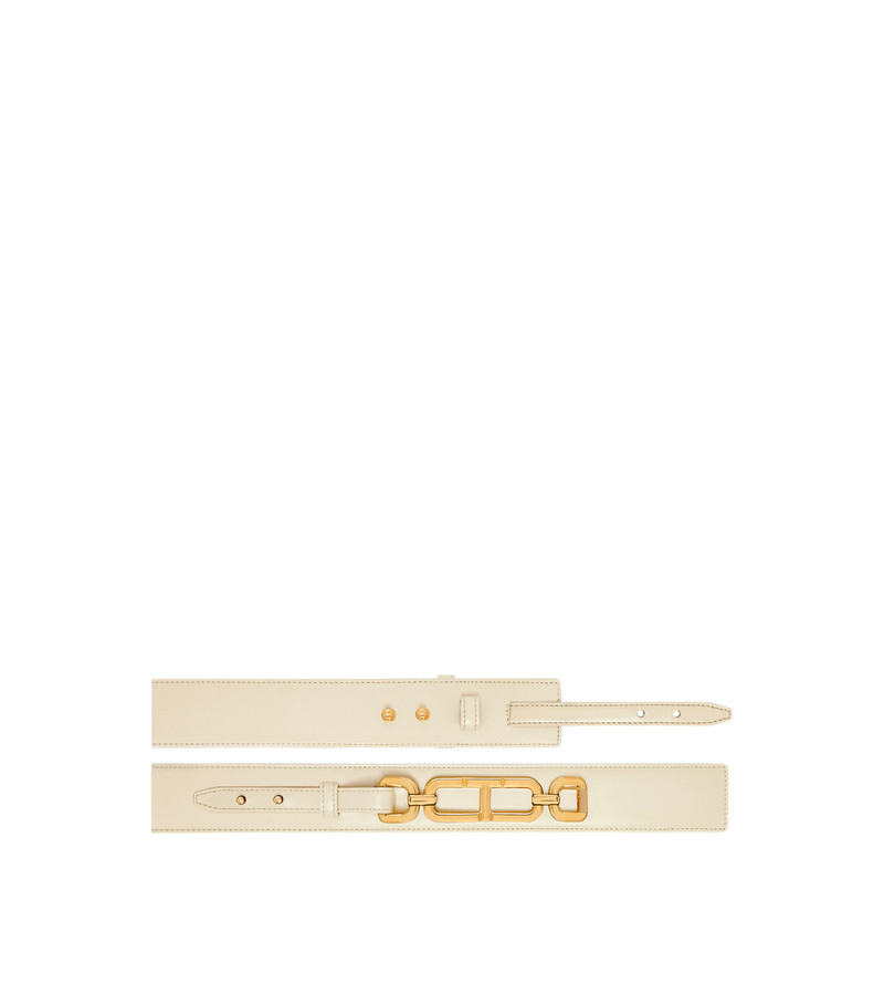 PALMELLATO-EFFECT LEATHER WHITNEY WAIST BELT 3