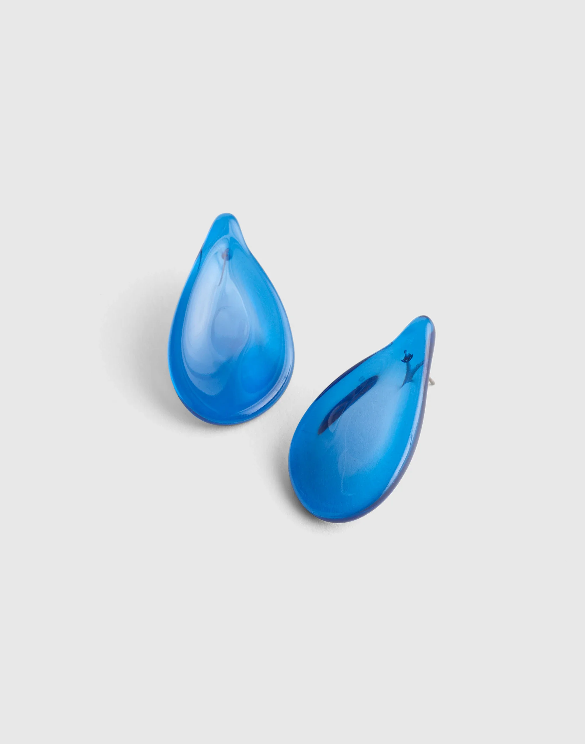 Oversized Droplet Stud Earrings - 1