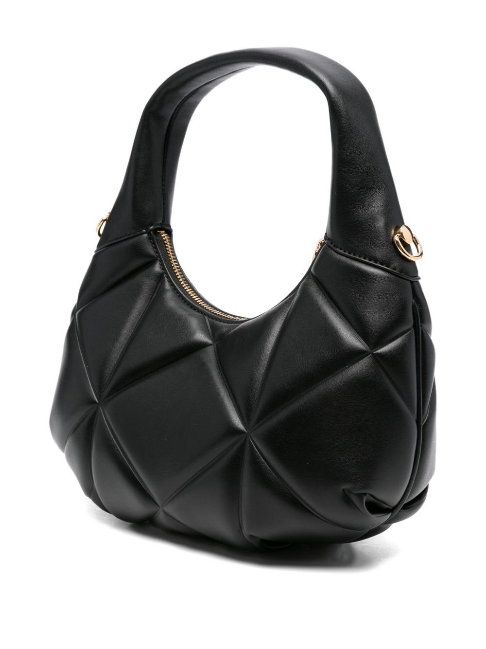 quilted logo-plaque shoulder bag - 3